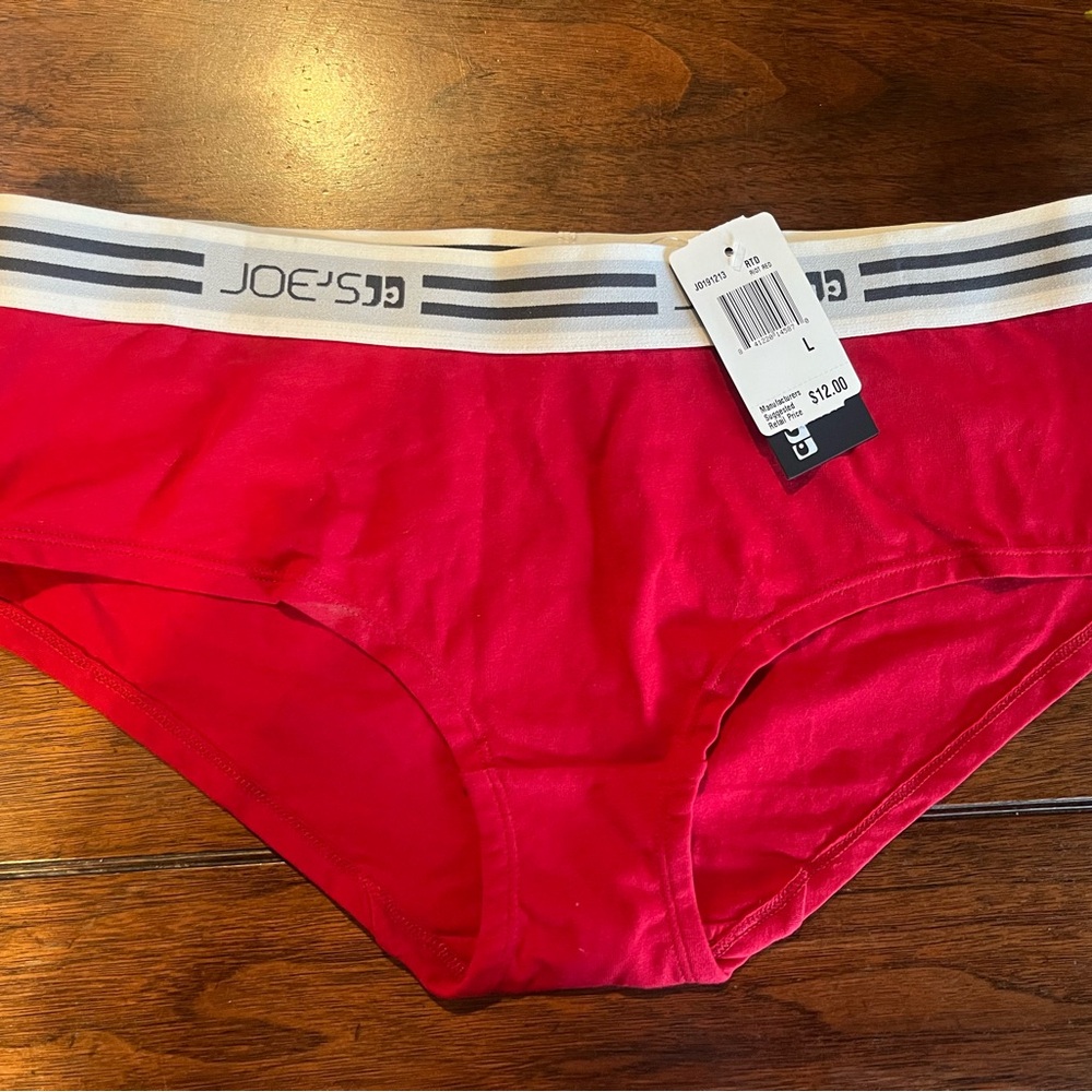 Joe's Red Briefs hipster large